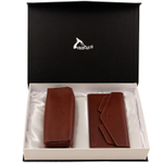 Подарочный женский набор кошелек и косметичка Barez Leather натуральная кожа Иран DS46.nw 914