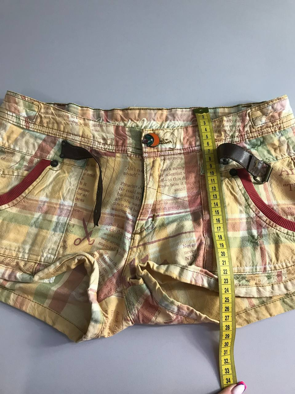 Шорты Angels never die короткие, визуально 44 размер