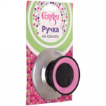 Ручка для крышки 6*4.5*2,5 см кухонная розовая, круглая, Селфи