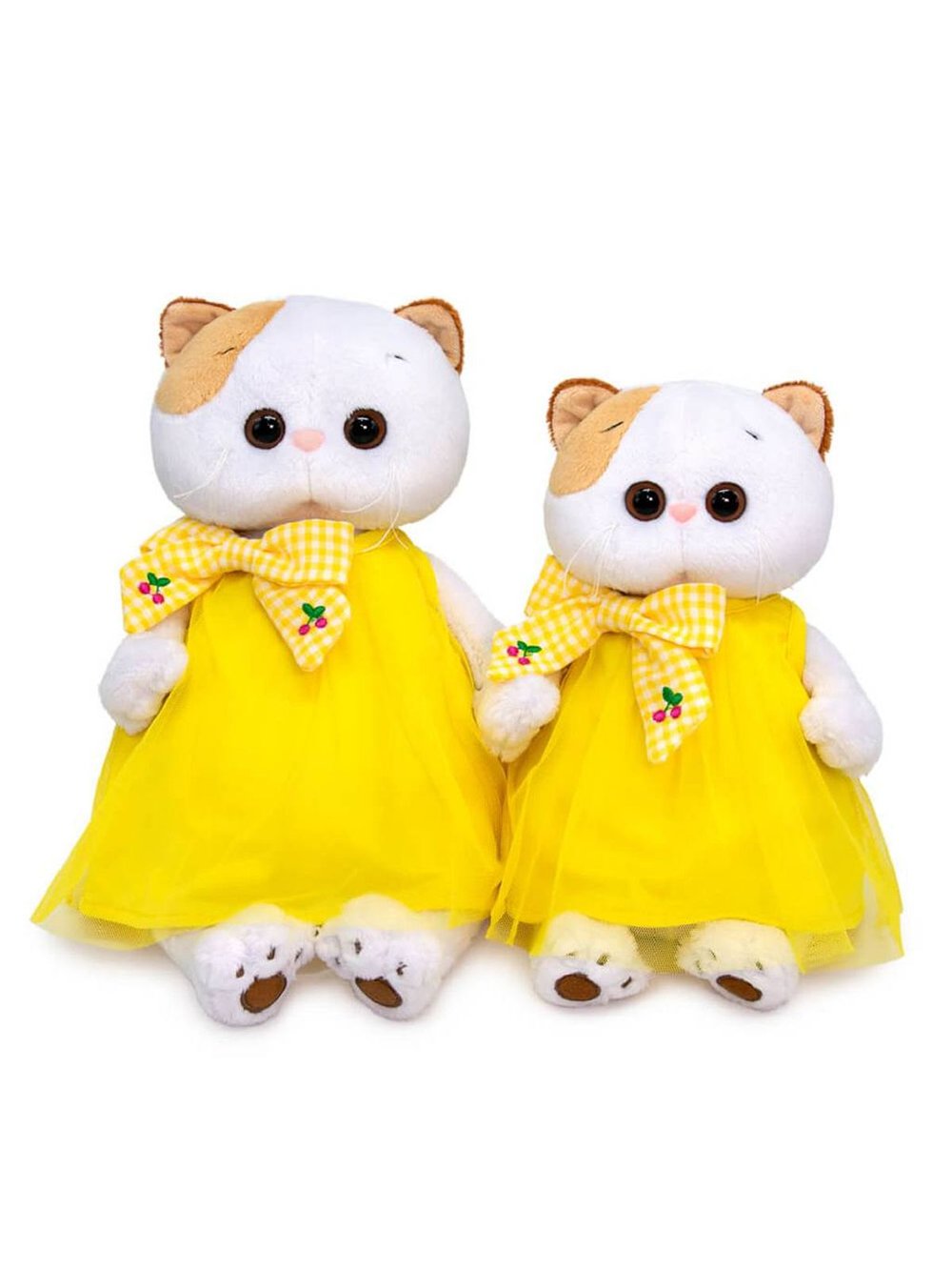 Мягкая игрушка Ли-Ли в желтом платье с бантом 27 см