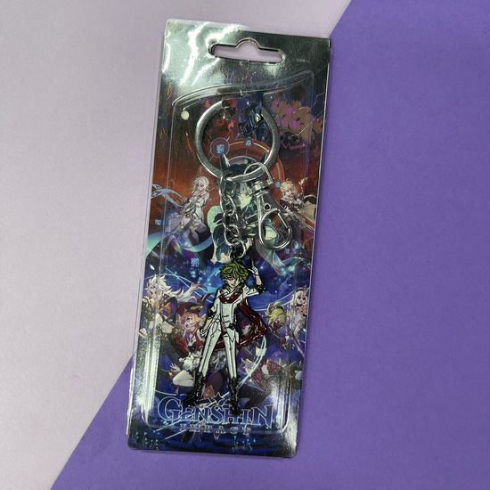 Брелок металлический Тарталья Геншин Импакт Genshin Impact