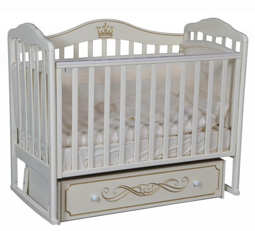 Детская кроватка Антел Алита 77 (маятник универсальный) слоновая кость