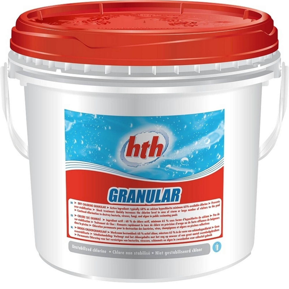 Быстрорастворимый хлор в гранулах, без стабилизатора, GRANULAR, 45 кг, hth (30735)
