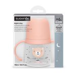 Бутылочка с ручками Suavinex Night Wild 150 мл розовая, 6 мес+