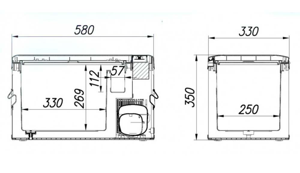 Холодильник автомобильный ALPICOOL MK-25 25л 12/24 В