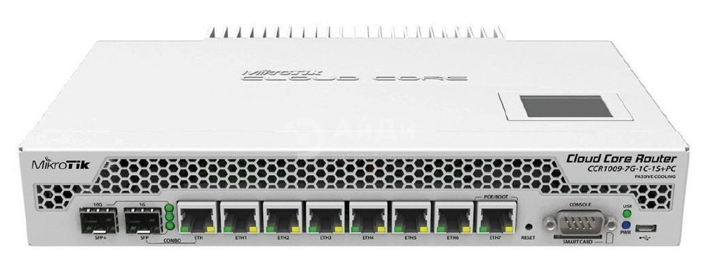 Маршрутизатор Mikrotik CCR1009-7G-1C-1S+PC