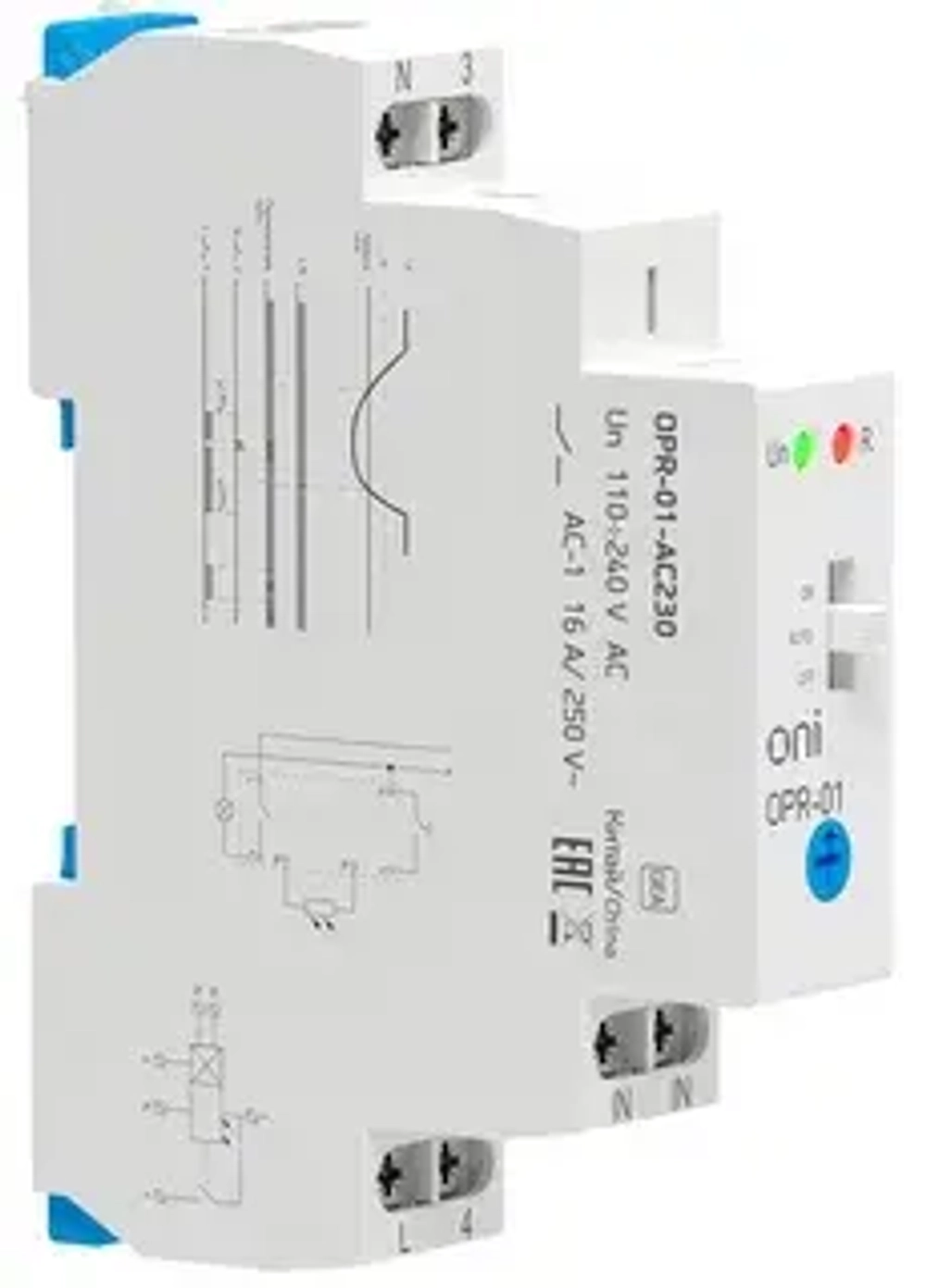 Фотореле OPR-01 1 конт. ONI 230В АС с вынос.дат OPR-01-AC230