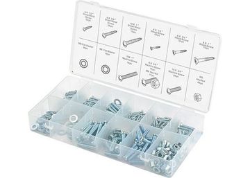 Набор саморезов, винтов, гаек, шайб, 347 предм. Сибртех 47609