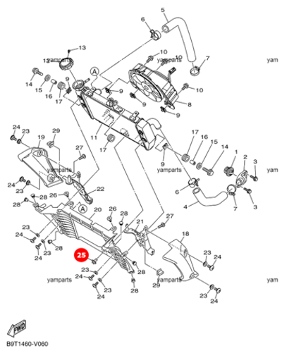 Заклепка Yamaha