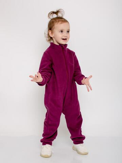 Комбинезон д/девочки флис "Льдинка-8" К-85/8 р.92, Тёмно-бордовый (Ивашка)