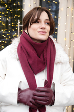 Косынка облегченная винный