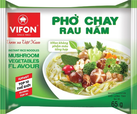 Рисовая лапша-суп Фо Chay, Vifon, вкус овощей и грибов, 65 гр.