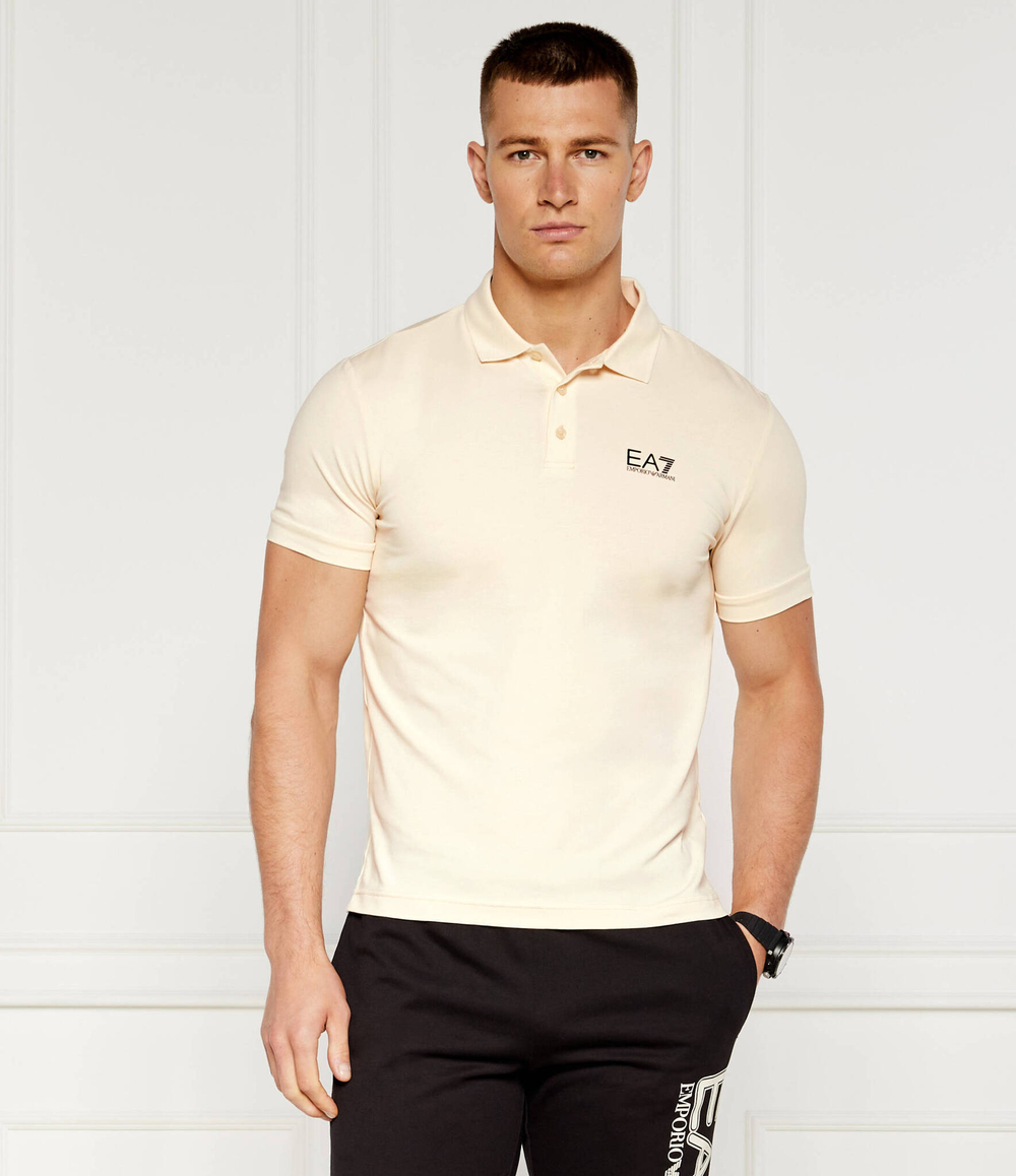 Поло EA7 - персиковый(8NPF14 PJVQZ)