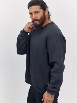 Свитшот с начесом (графит)