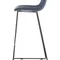 Барный стул Neo Soft 77 см, синий, черные ножки