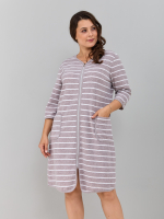 Халат Хм-562/бежевый-полоса