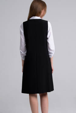 Офисный сарафан 2614АП, черный #70Ч082614АП