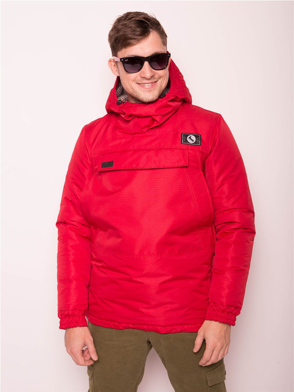 Анорак зимний мужской Город Горький красный