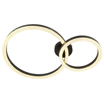 Светильник потолочный светодиодный ЭРА Модерн Bloom CLL-1-78W 3K-6K RC BK с ДУ черный