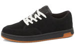 KENZO Dome suede round head lace-up low-cut fashion sneakers men's black