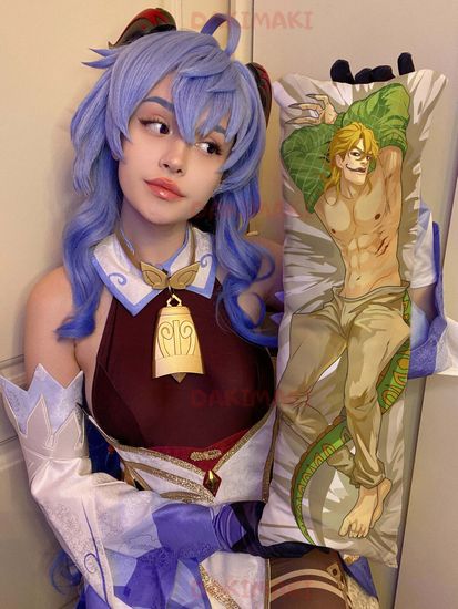 Мини дакимакура Дио Брандо из Невероятное приключение ДжоДжо арт. M0401, 60х20 см