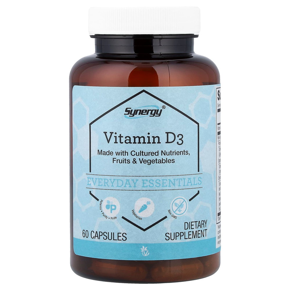 Vitacost, Synergy®, Vitamin D3, 60 Capsules