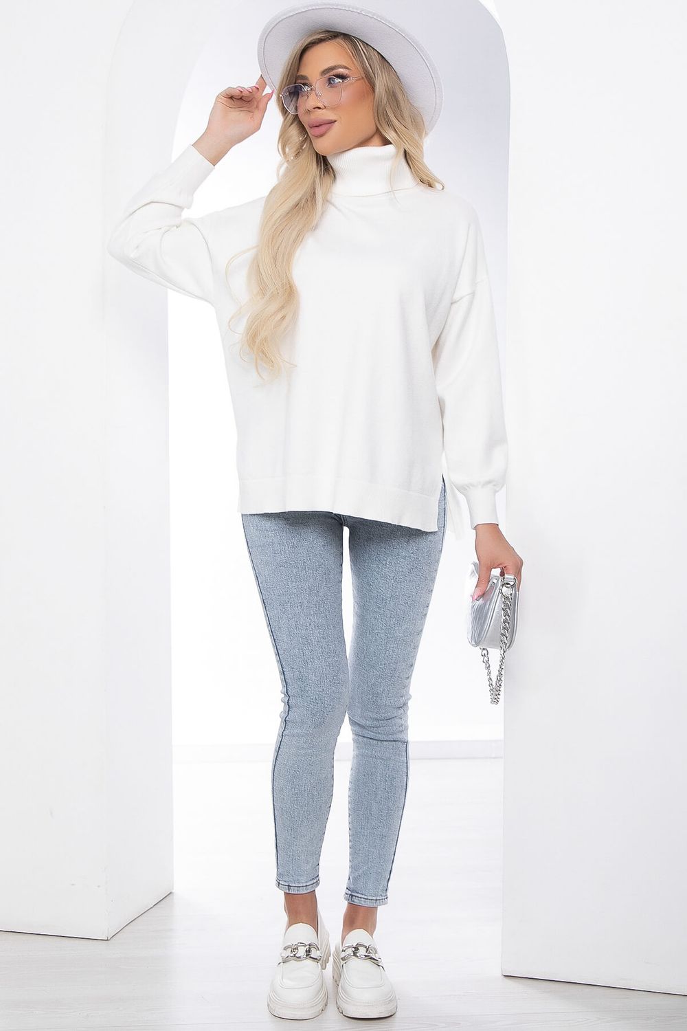 Джемпер "Виолетта" (белый) Б8511 LT Collection
