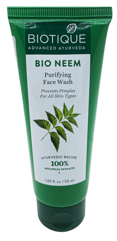 Гель для умывания против акне Biotique Bio neem, 50 мл
