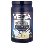 Vega, растительный протеин с креатином для повышения результативности, со вкусом ванили, 624 г (1 фунт 6 унций)