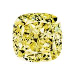 Бриллиант Fancy Int. Yellow VVS1 Антик 0,51 карат 5,25 х 4,7 мм