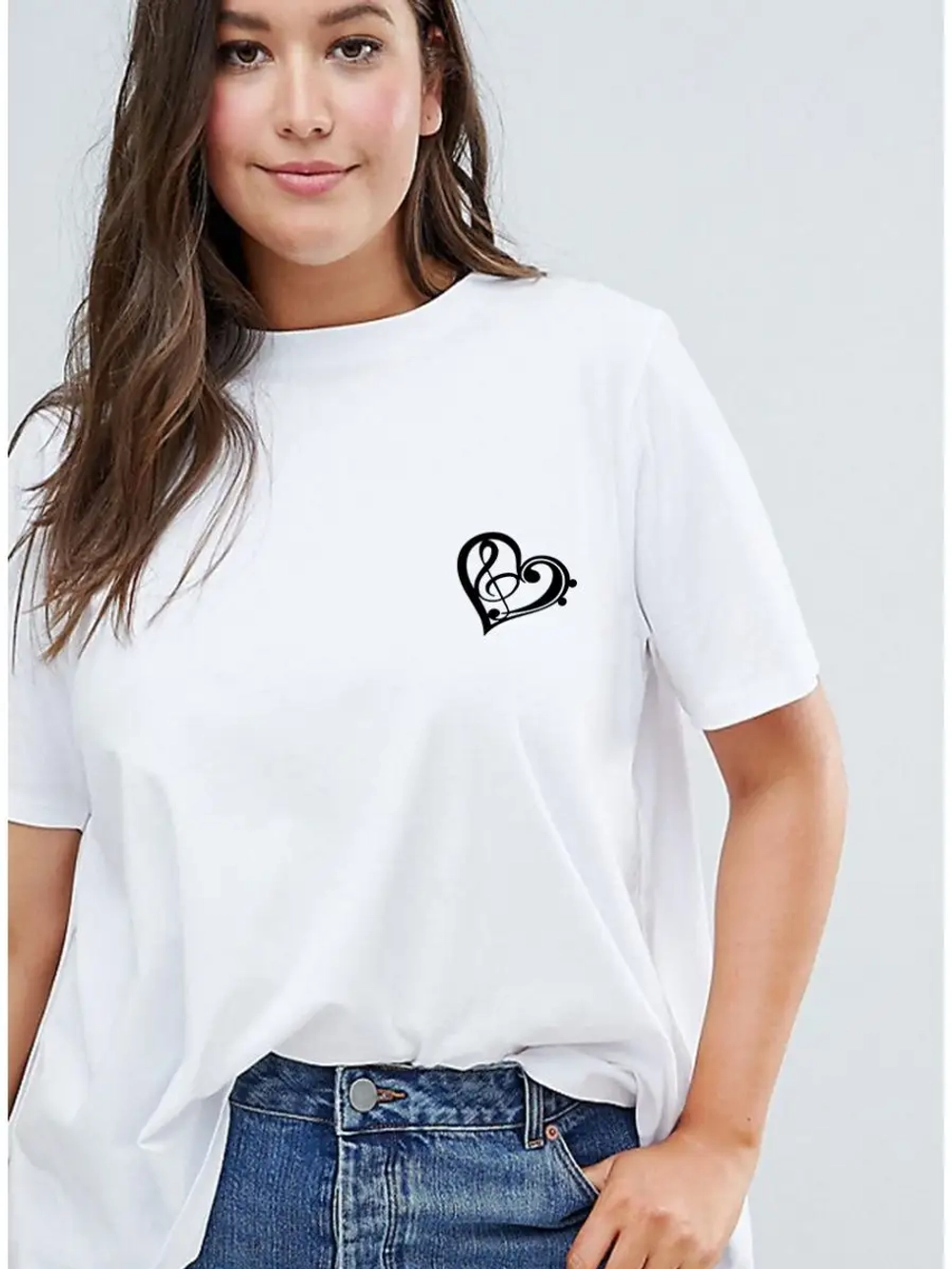 Футболка с сердцем