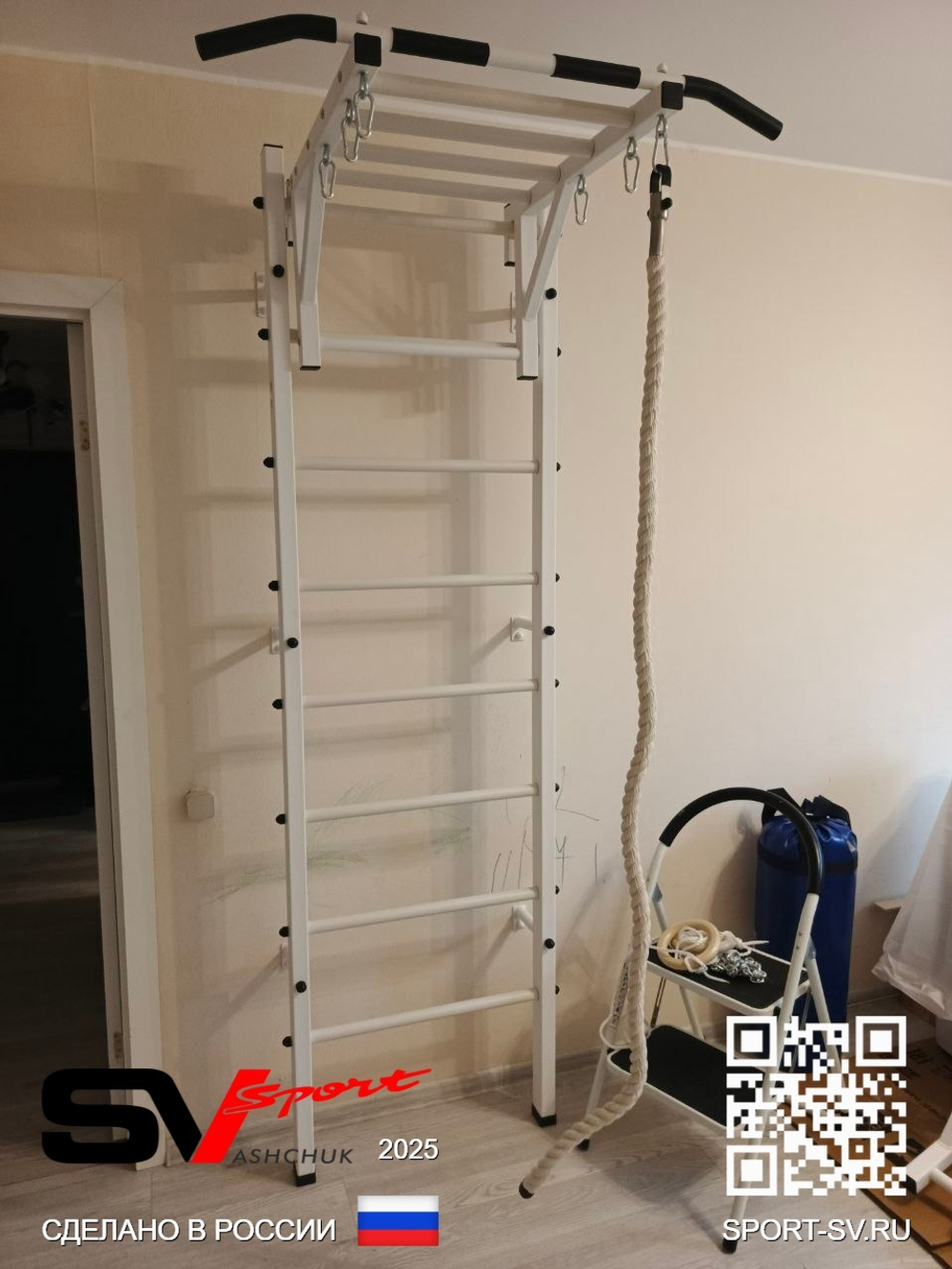 Монтаж шведской стенки Sv Sport в пеноблочные, газоблочные стены