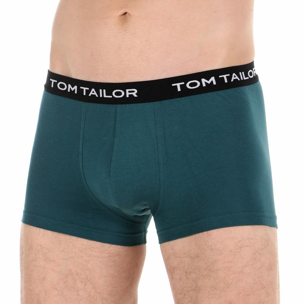 Мужские трусы боксеры набор 3в1 (черные, зеленые, светло-серые) Tom Tailor 70162/6061 358