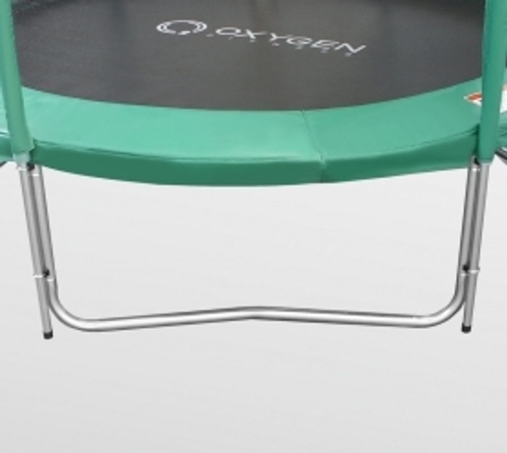 ARLAND Батут премиум 8FT с внутренней страховочной сеткой и лестницей (Dark green)