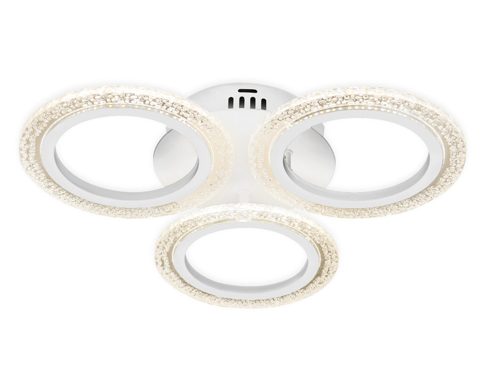 Потолочный светодиодный светильник с пультом FA4050/3 WH белый 4200K/3000/6400K 30W D490*65 (ПДУ ИК)