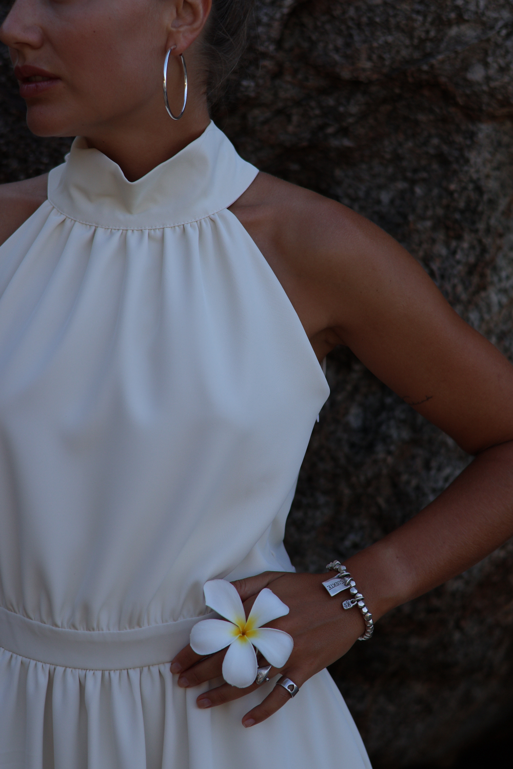 Платье Полли мини молочное