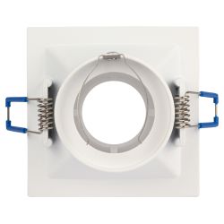 Встраиваемый светильник декоративный ЭРА KL102 WH MR16 GU5.3 белый | Декоративные встраиваемые светильники