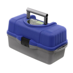 Ящик рыболовный для хранения снастей трехполочный синий