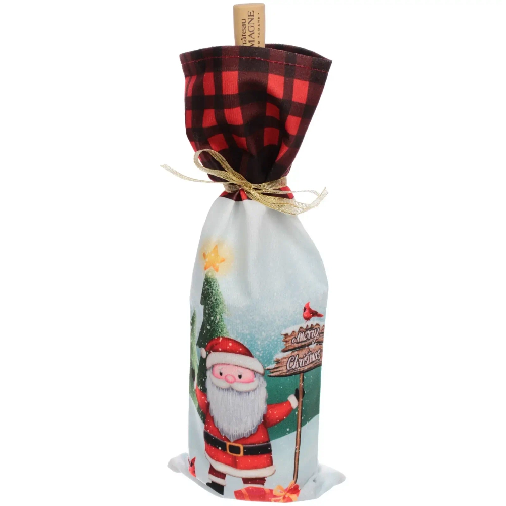 Украшение на бутылку «Новогоднее настроение» 13*36 см