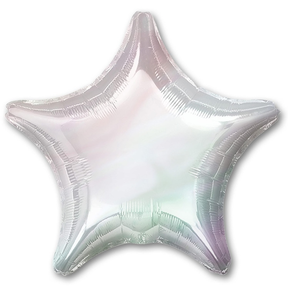 Фольгированная фигура, звезда, 19"/48СМ Iridescent