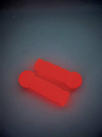 Резиновые ручки Maxi Glow (светящиеся) красное сияние