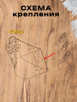 Зуб на ковш мини-экскаватора RIPPA HIGHTOP