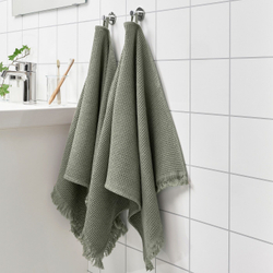 IKEA VALLASÅN  (ИКЕА ВАЛЛАСÅН)  -  Полотенце для рук, светло-зеленое, 50x100 см