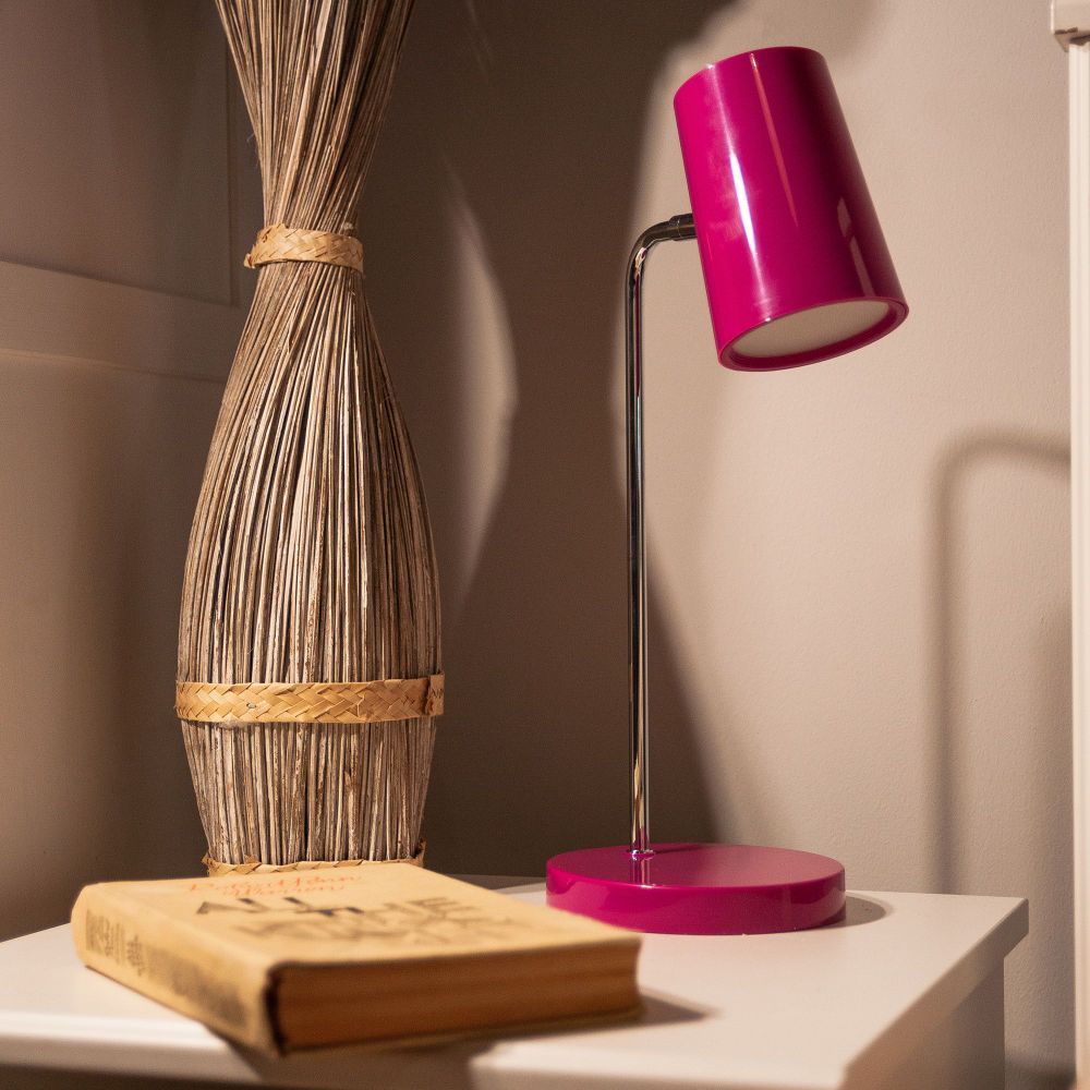 ULM-B600 6W-4500K-DIM RED Светильник настольный светодиодный. 6W. Сенсорный выключатель. Диммер. Розовый. ТМ Uniel