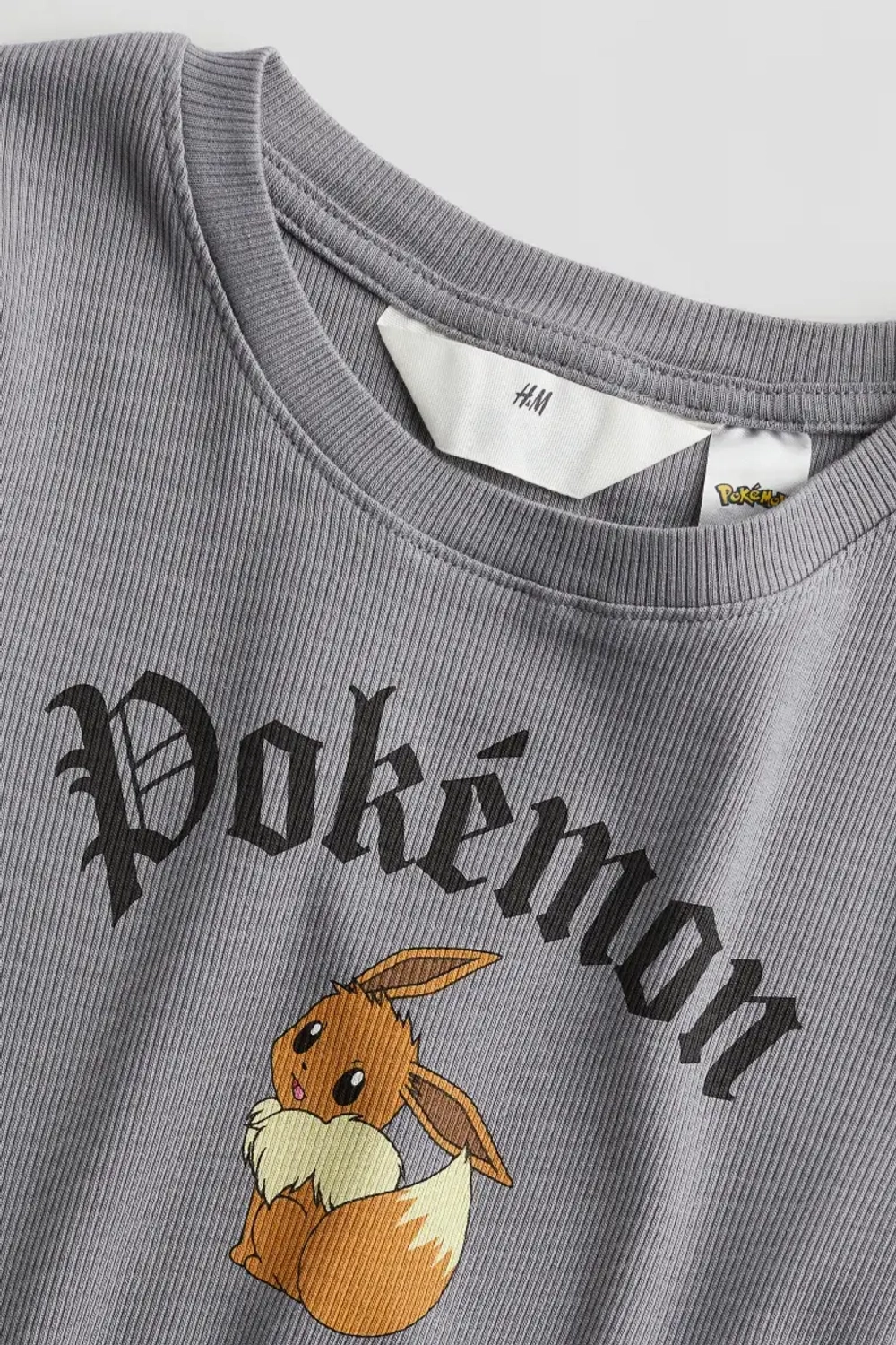 H&M Футболка с принтом, серый