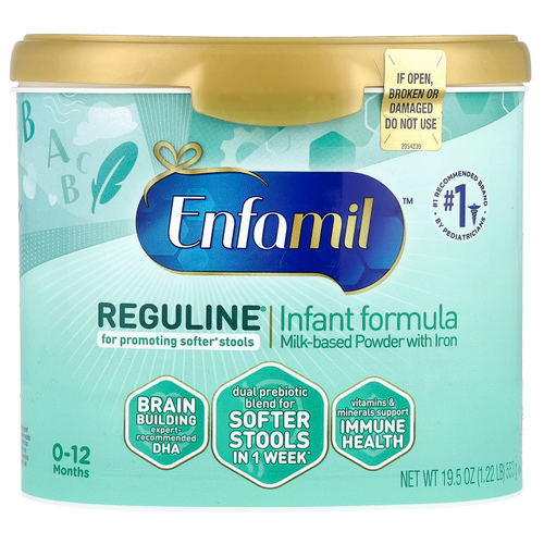 Enfamil, Reguline® Infant Formula, молочный порошок с железом, 0–12 месяцев, 553 г (19,5 унции)