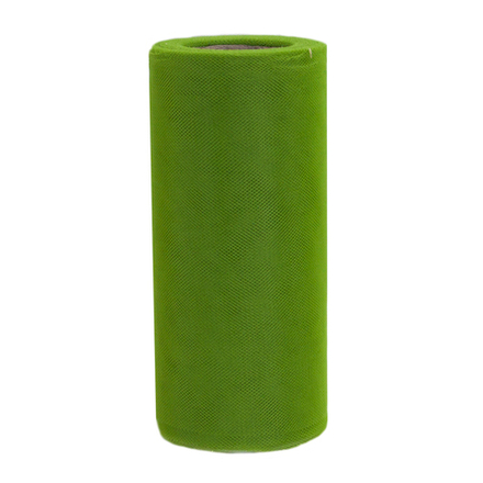 Лента (15 см*22,86 м) Фатин, Фисташковый, 1 шт.