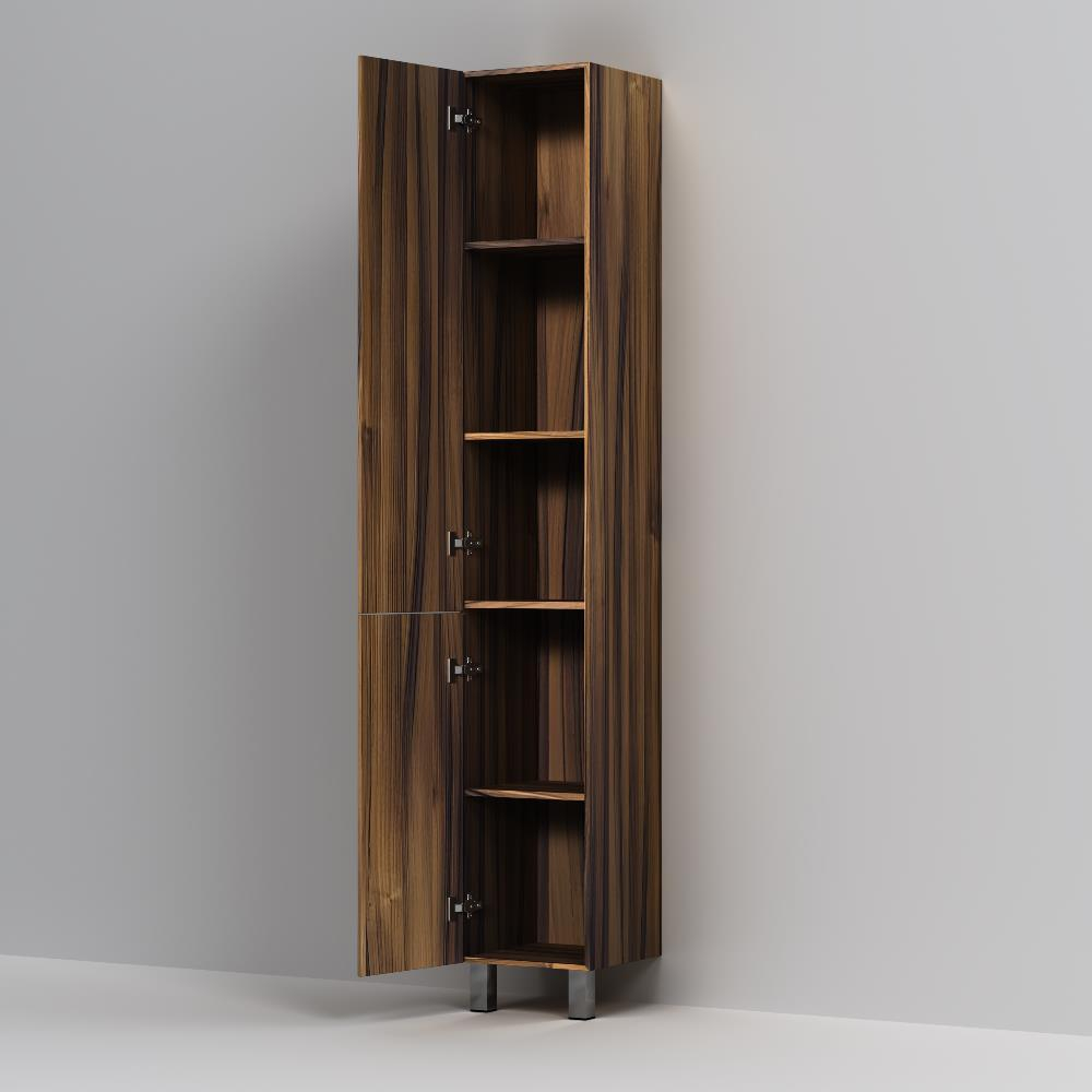 Шкаф-перал, напольный, левый, 30 см, двери, push-to-open, орех AM.PM Gem M90CSL0306HF