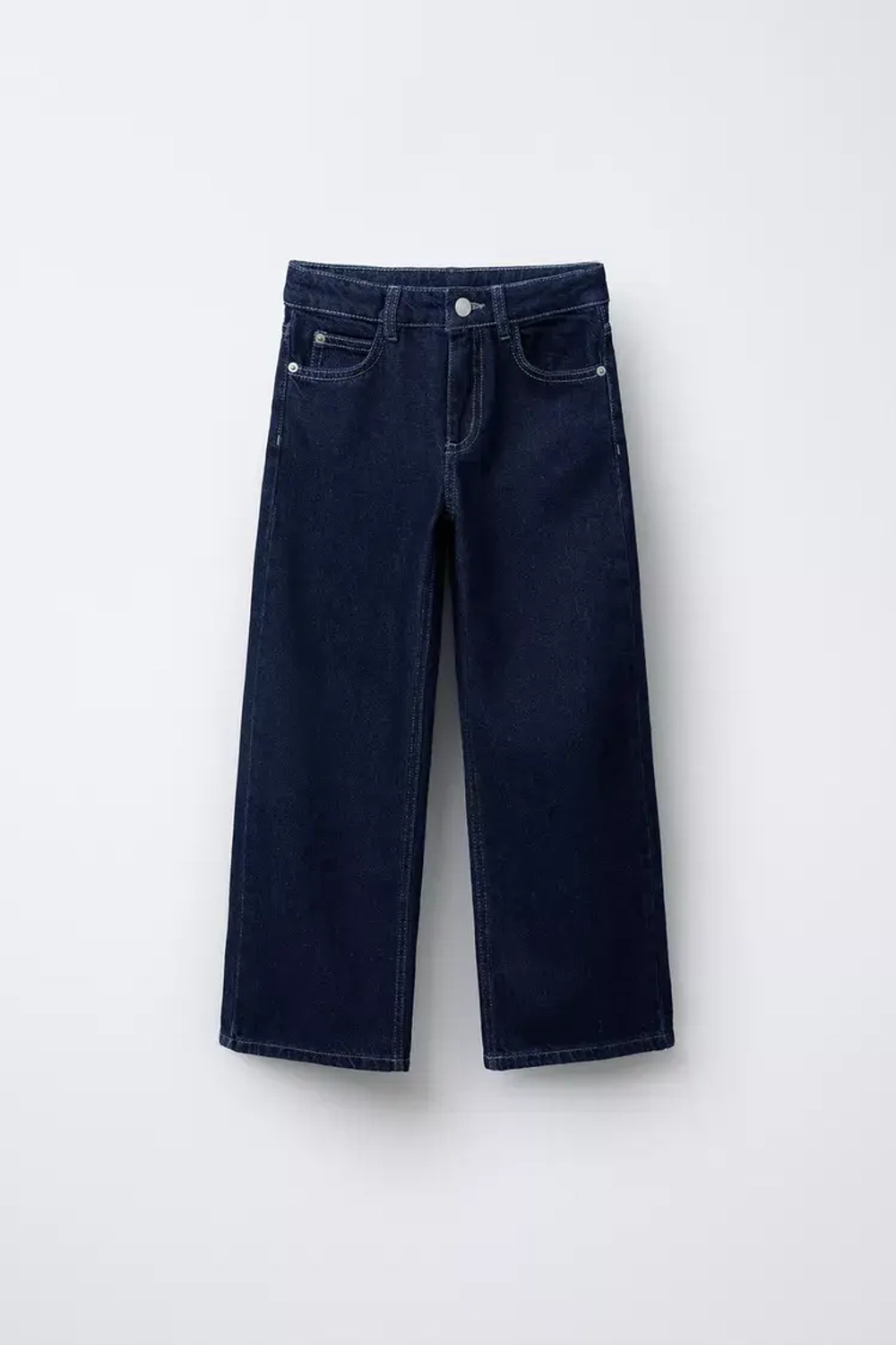 ZARA ДЖИНСЫ WIDE LEG, СИНИЙ