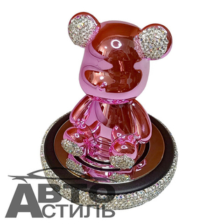 Ароматизатор-игрушка -на торпеду- Мишка - YC-14PN розовый